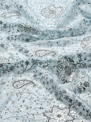 Resham Jaal Embroidery Organza Saree