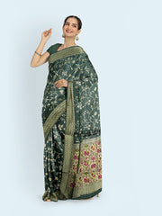 Zari Jaal Art Silk Woven Saree