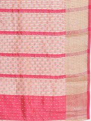 Zari Border Booti Woven Handloom Saree