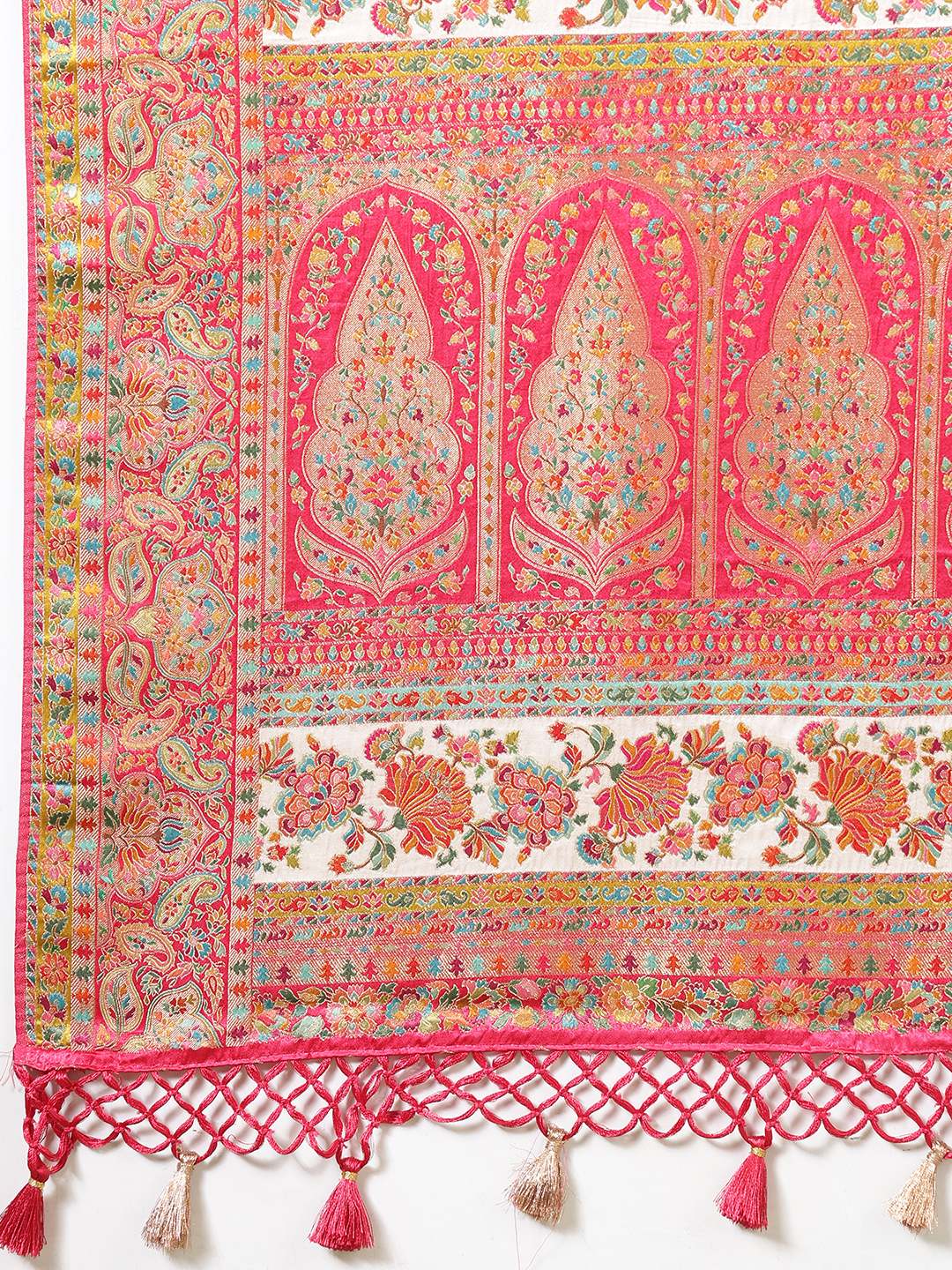 Woven Design Satin Saree