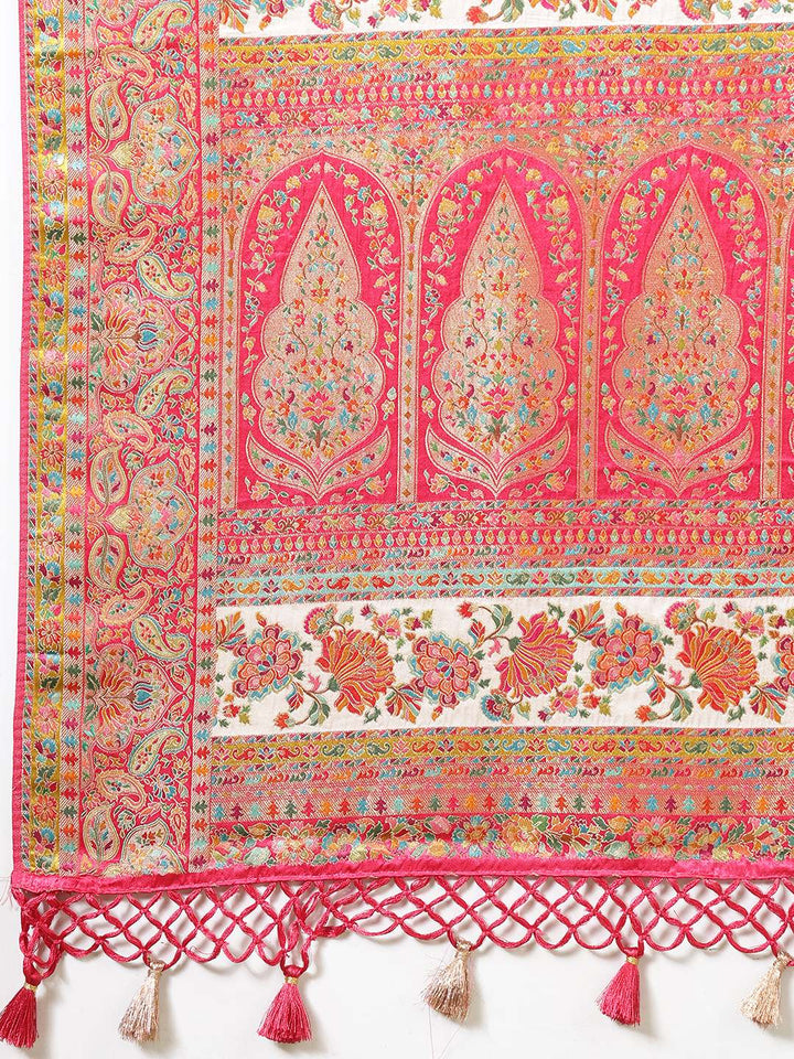 Woven Design Satin Saree