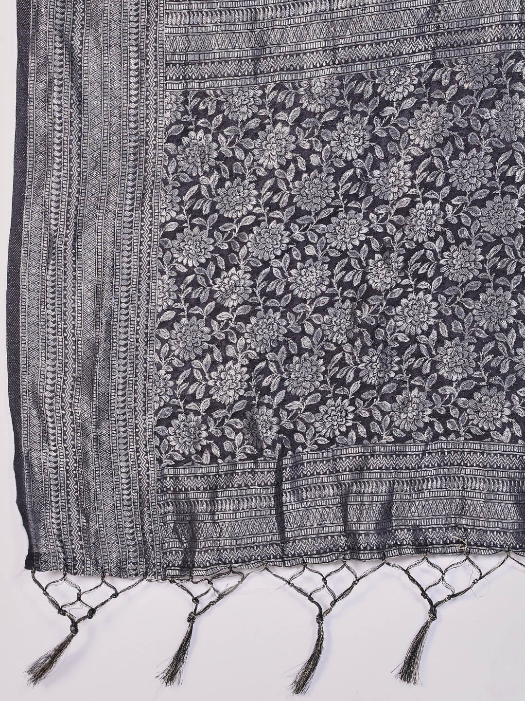 Zaari Jaal Crepe Saree