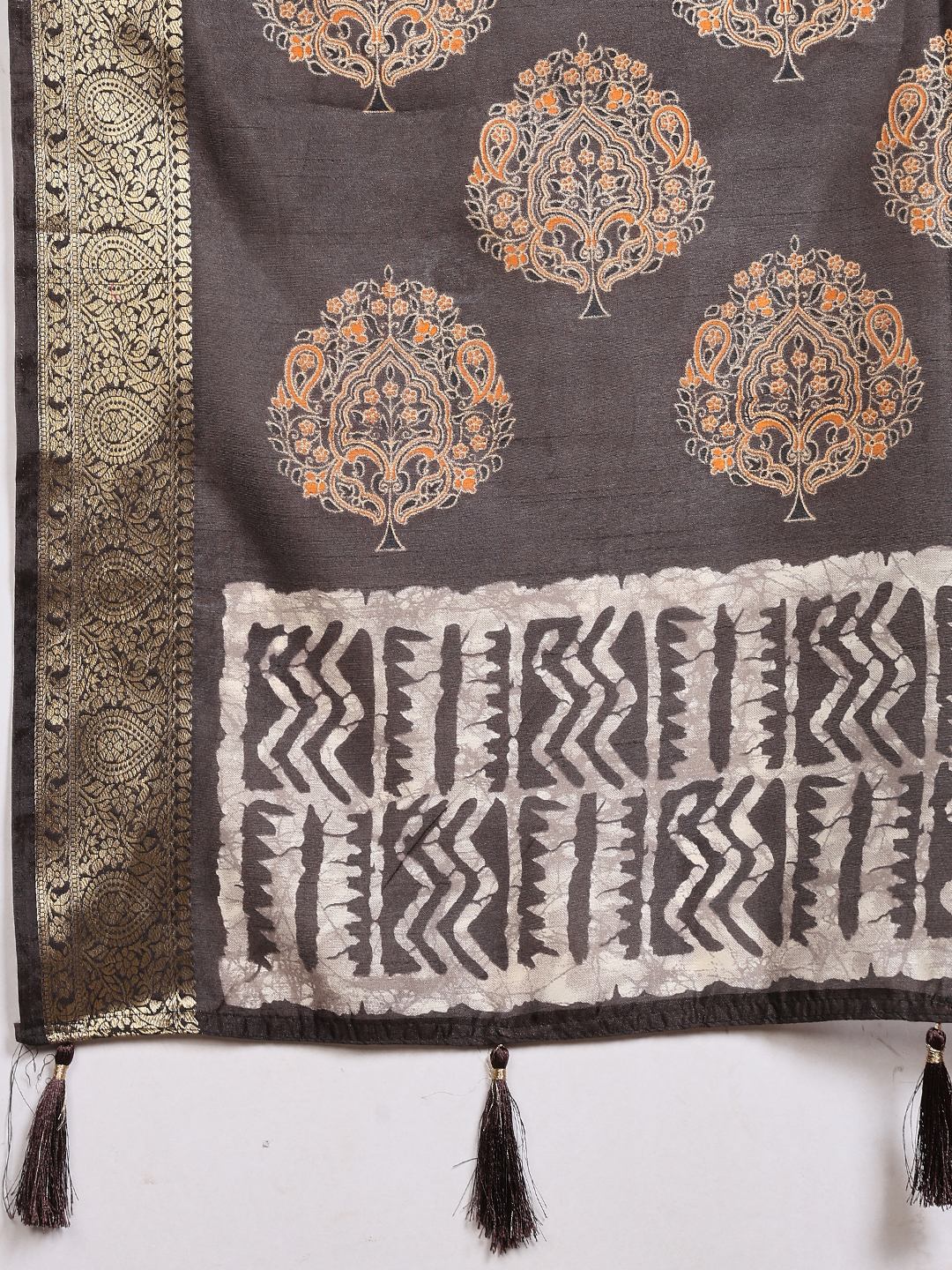 Digital Printed Art Silk Saree