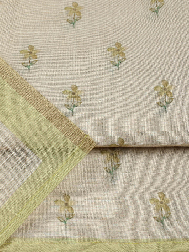 Printed Tissue Unstitched Suit With Pant &amp; Dupatta