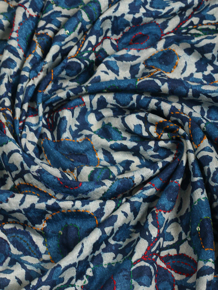 Floral Printed Art Silk Saree