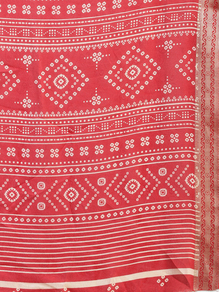 Digital Printed Georgette Saree
