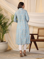 Printed Cotton Blend Kurta