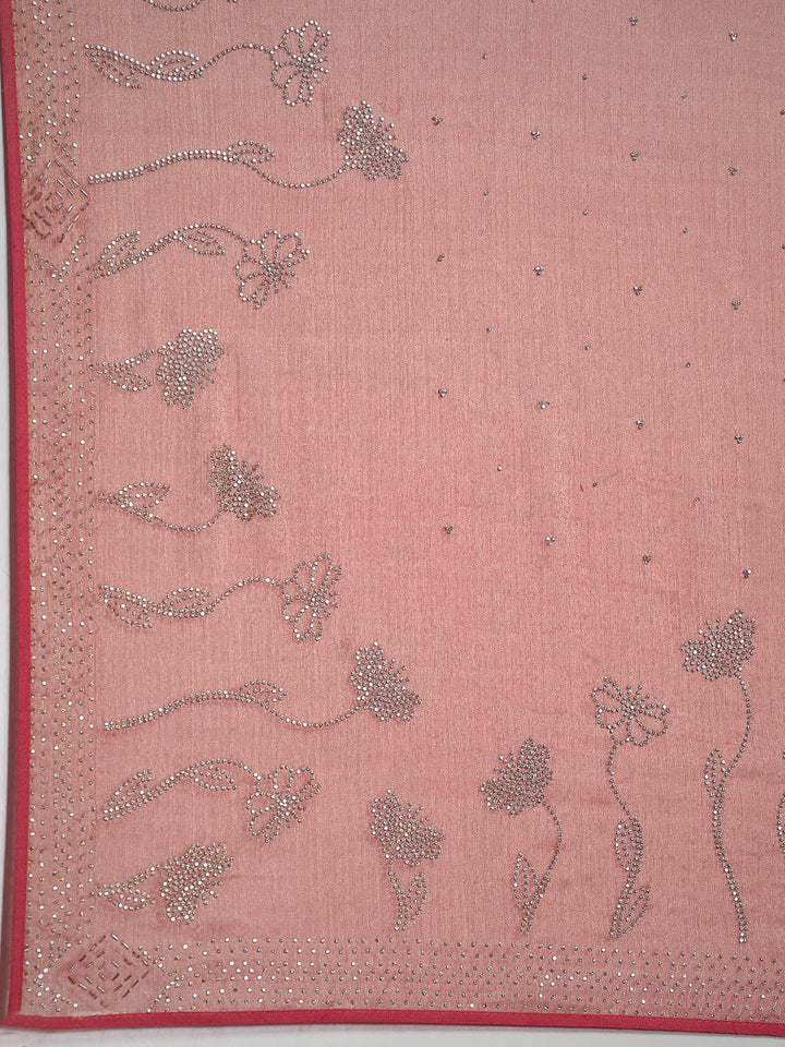 Embroidered Chiffon Saree