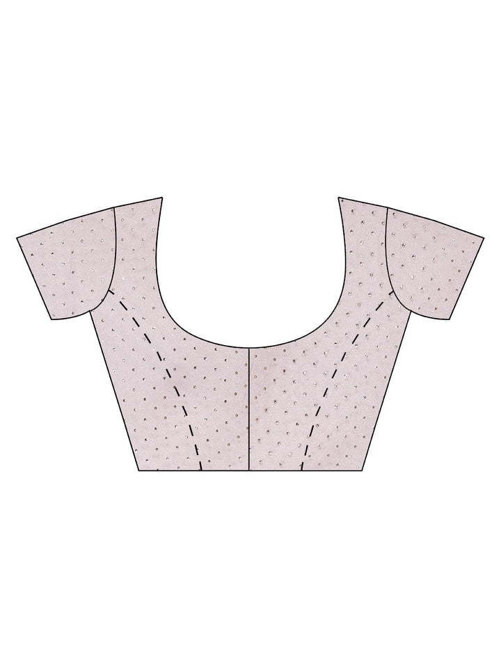 Stone Embroided Tissue Saree