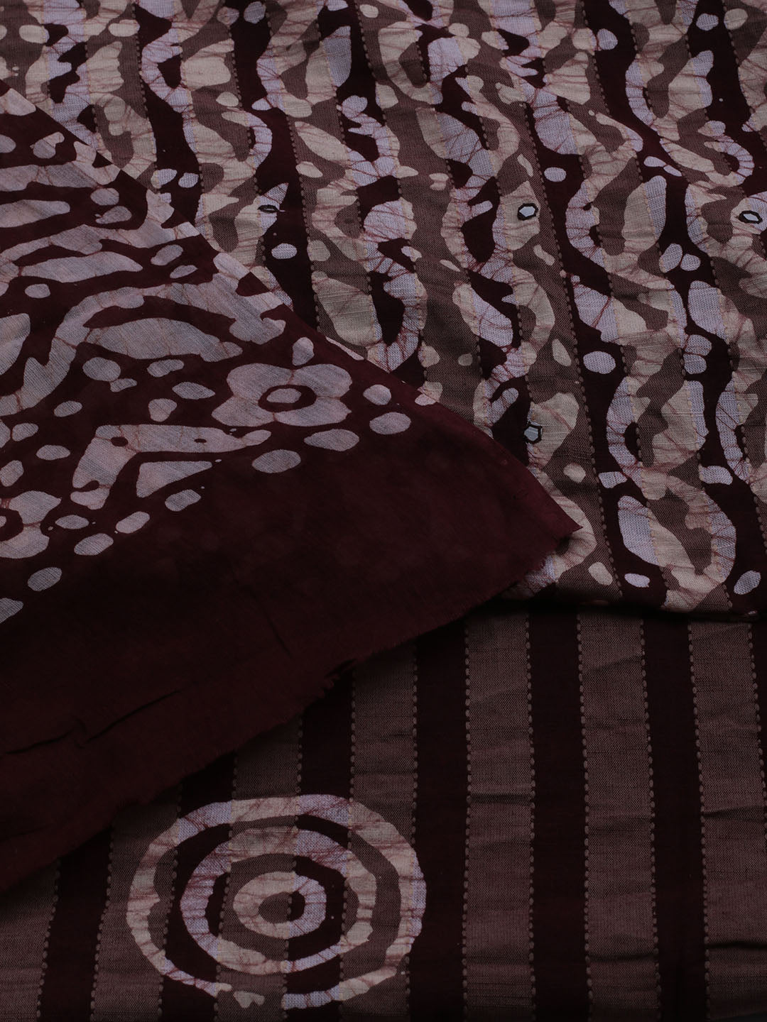 Printed Cotton Blend Unstitched Suit With Dupatta