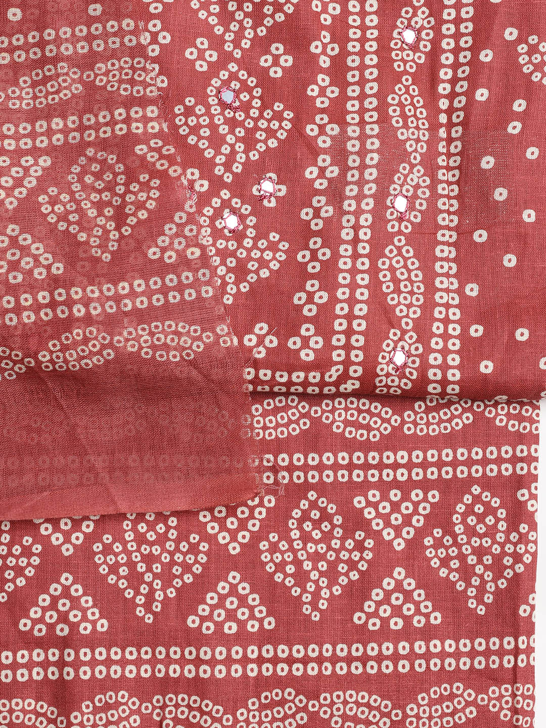 Printed Cotton Blend Unstitched Suit With Dupatta