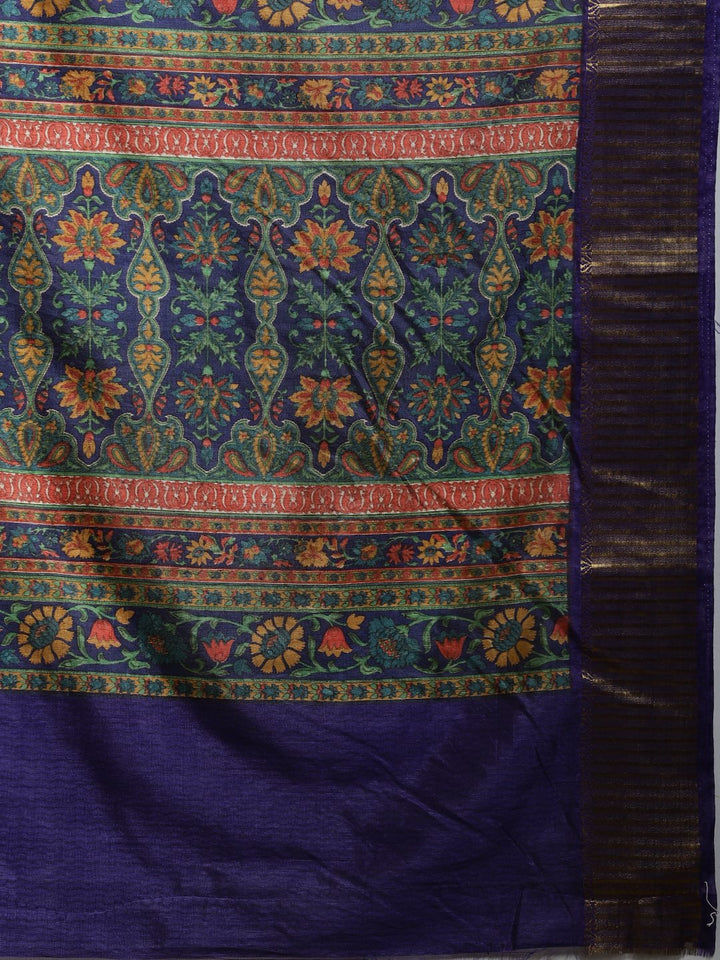 Digital Printed Art Silk Saree