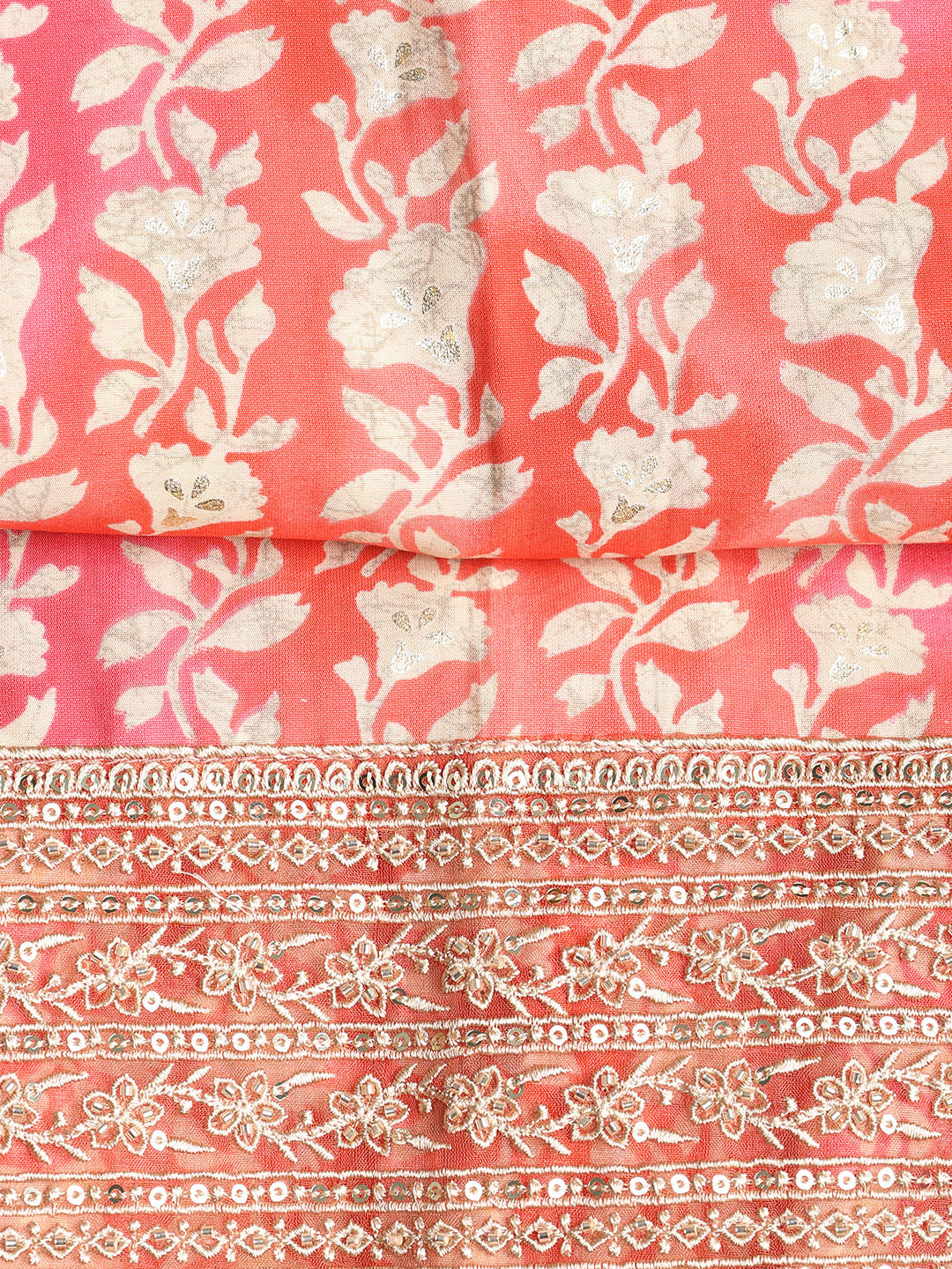 Embroidered Muslin Unstitched Suit With Dupatta