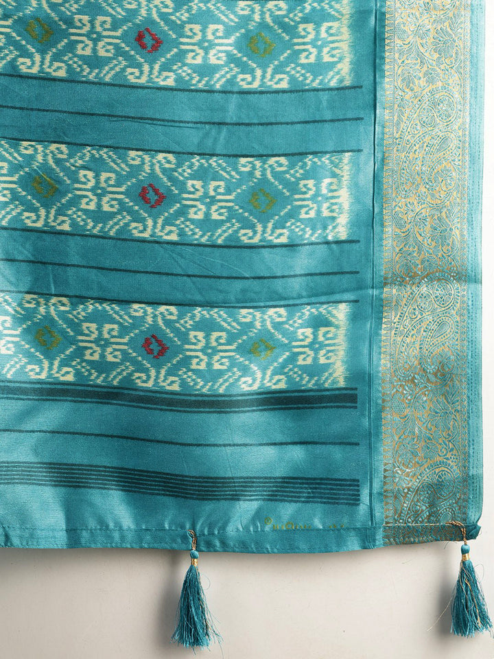 Digital Printed Art Silk Saree