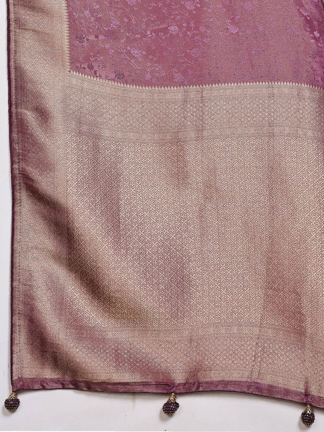 Woven Design Satin Saree
