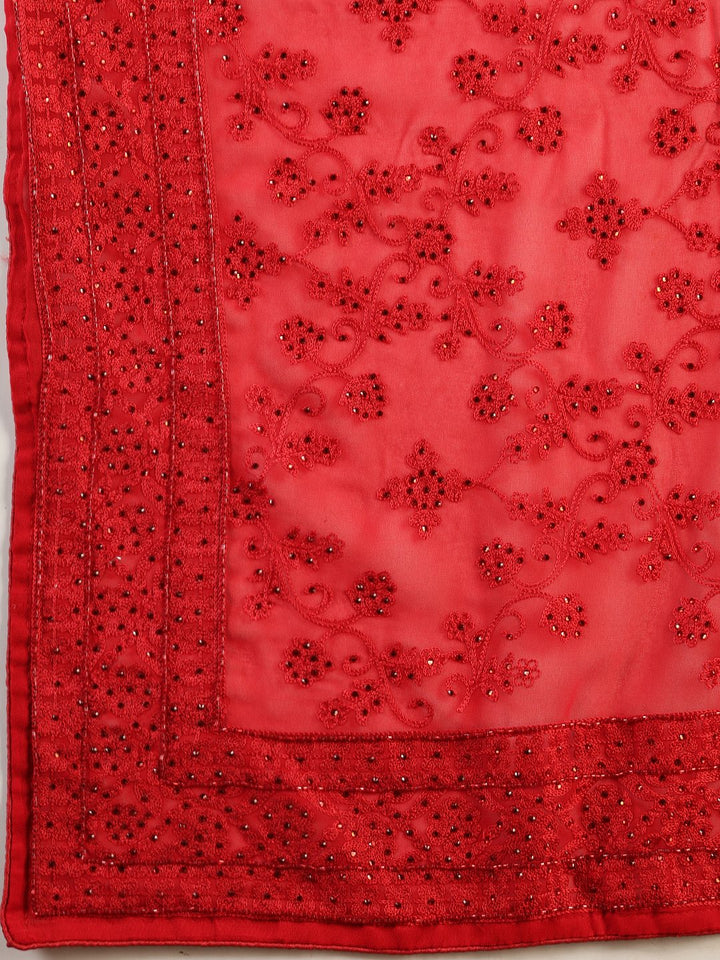 Embroidered Georgette Saree