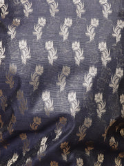 Woven Chanderi Unstitched Suit Piece With Dupatta