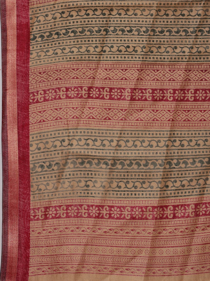 Digital Printed Art Silk Saree