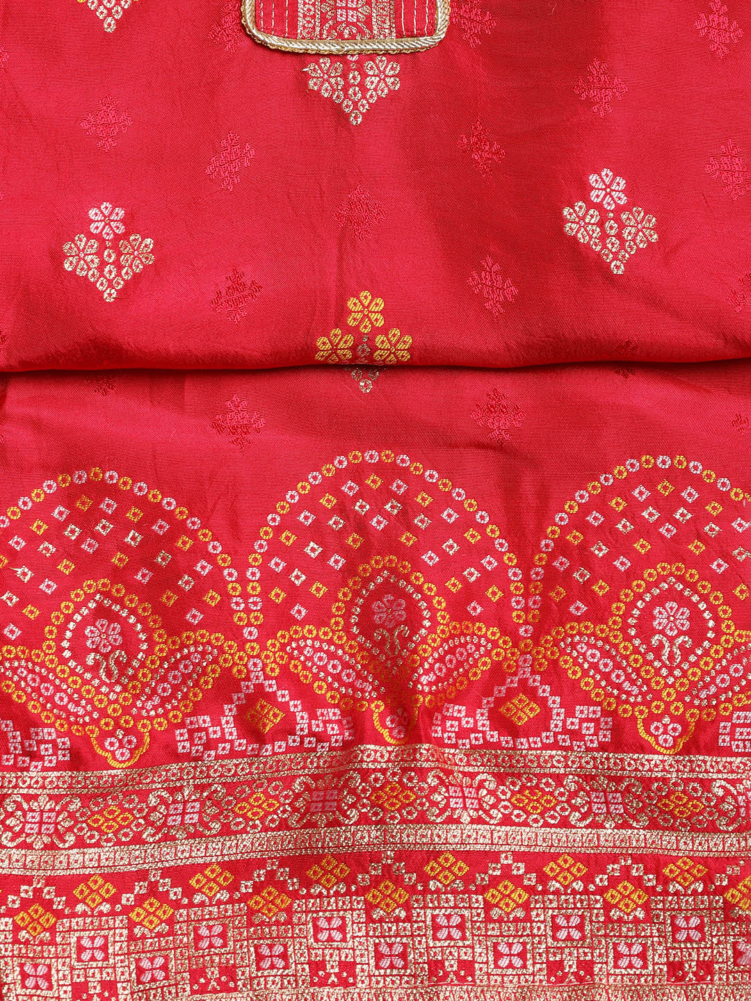 Embroidered Chanderi Unstitched Suit With Dupatta