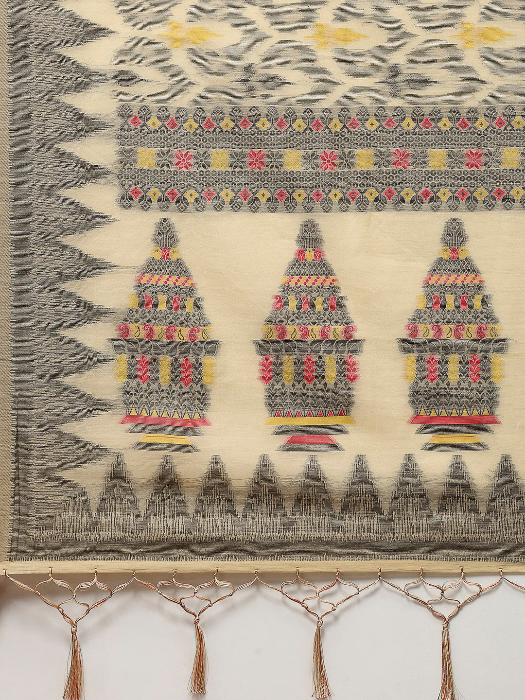 Resham Booti Woven Cotton Saree