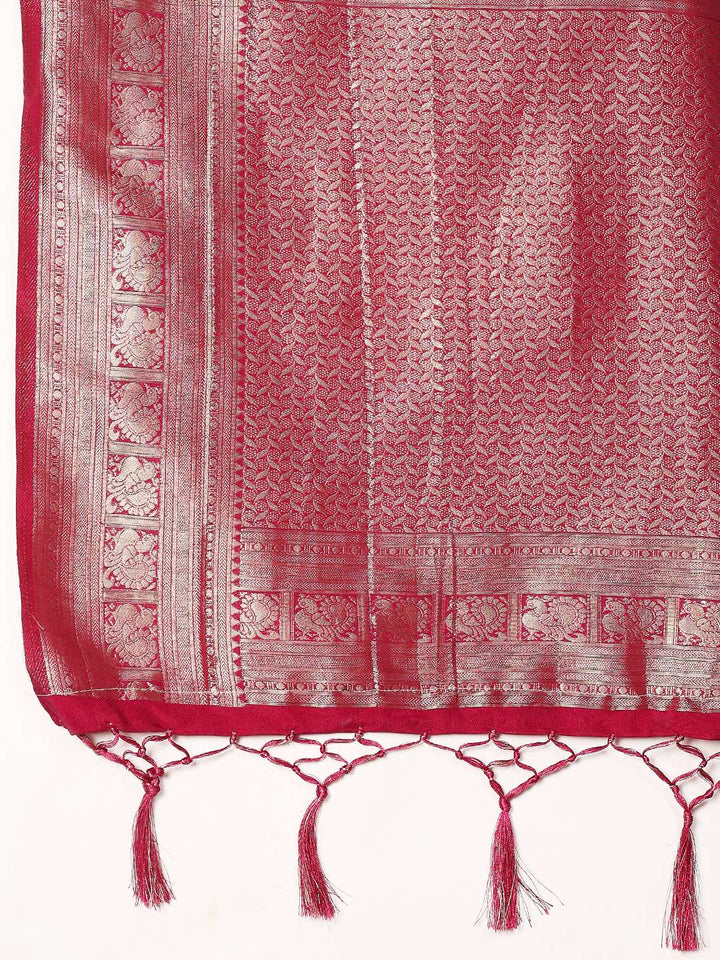 Plain Crepe Saree