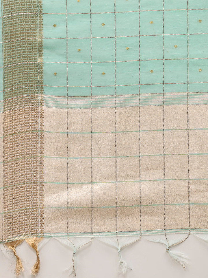 Woven Design Cotton Blend Saree