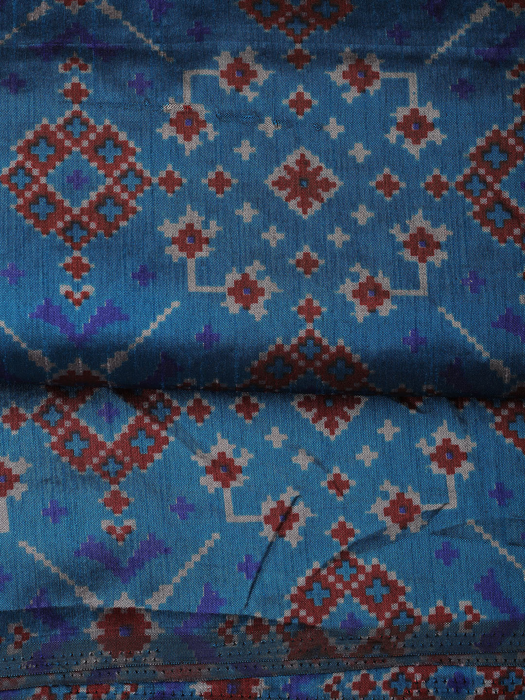 Art Silk Unstitched Suit Piece With Dupatta