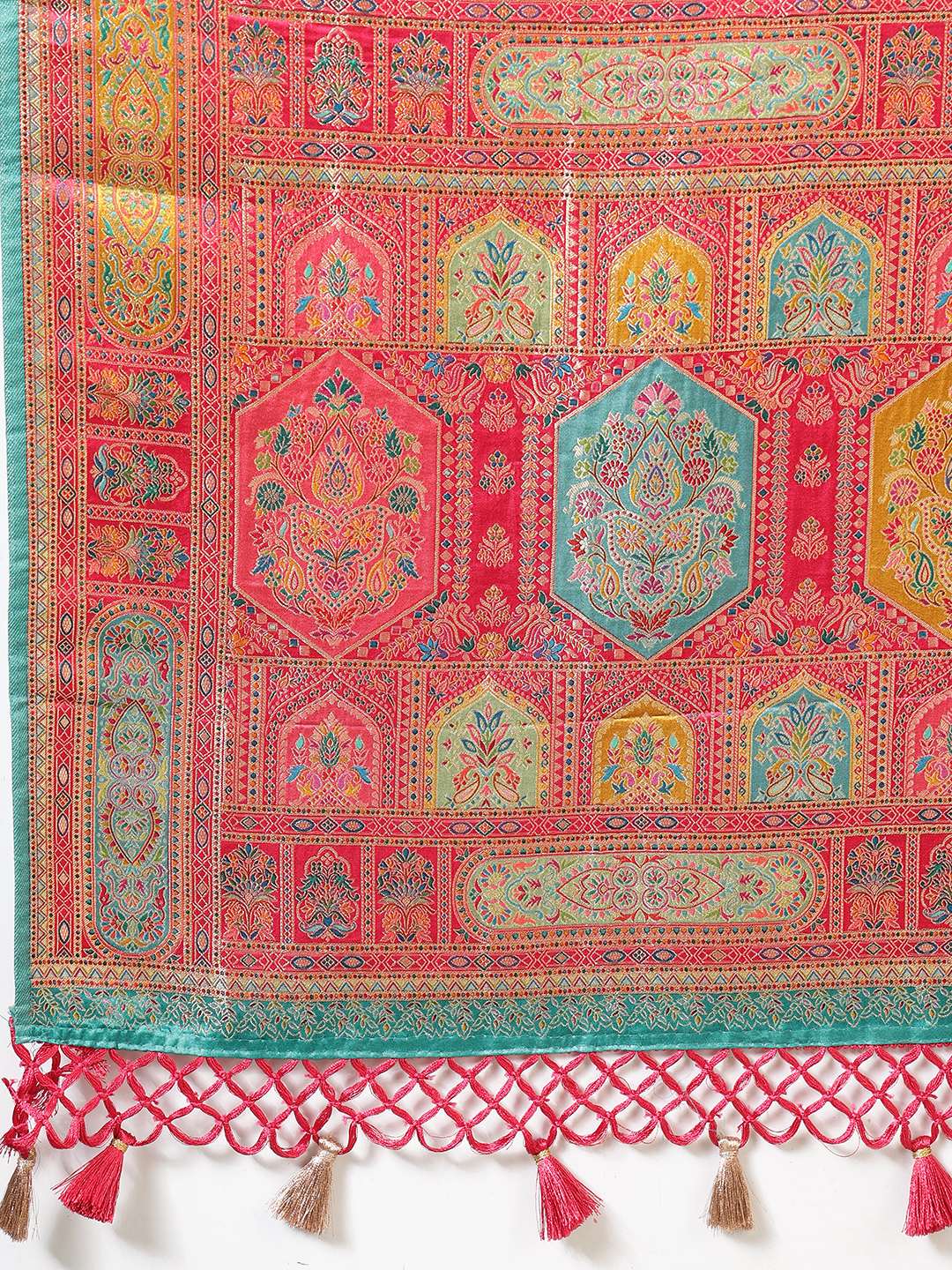 Woven Design Satin Saree