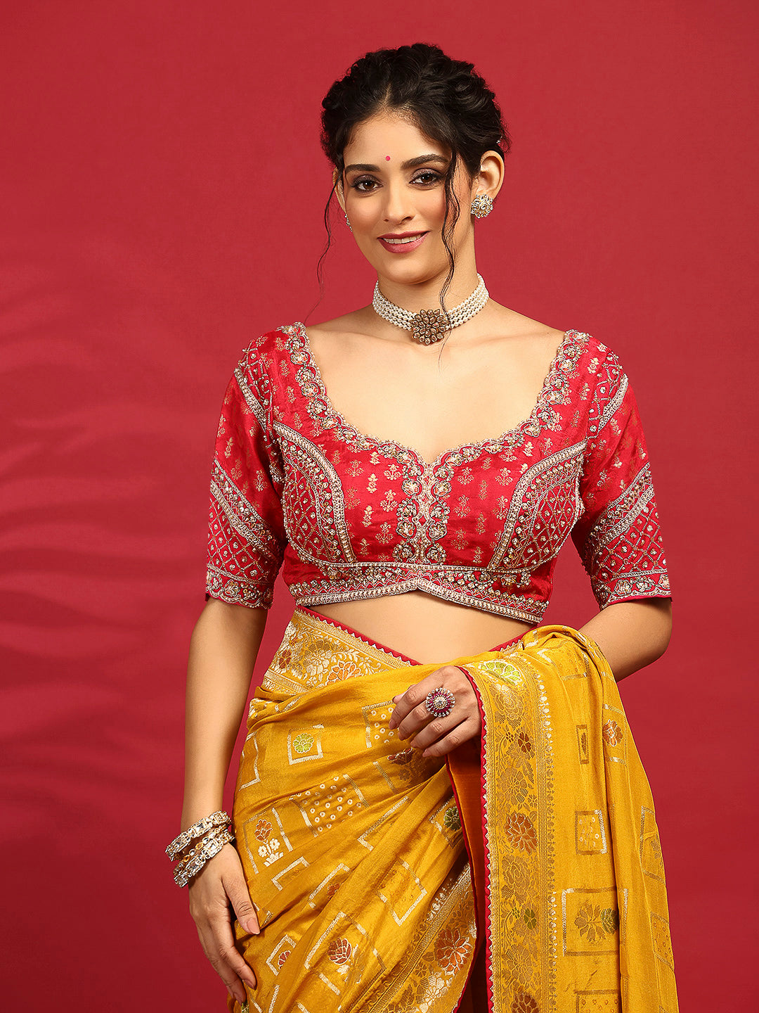 Embroidered Banarasi Saree