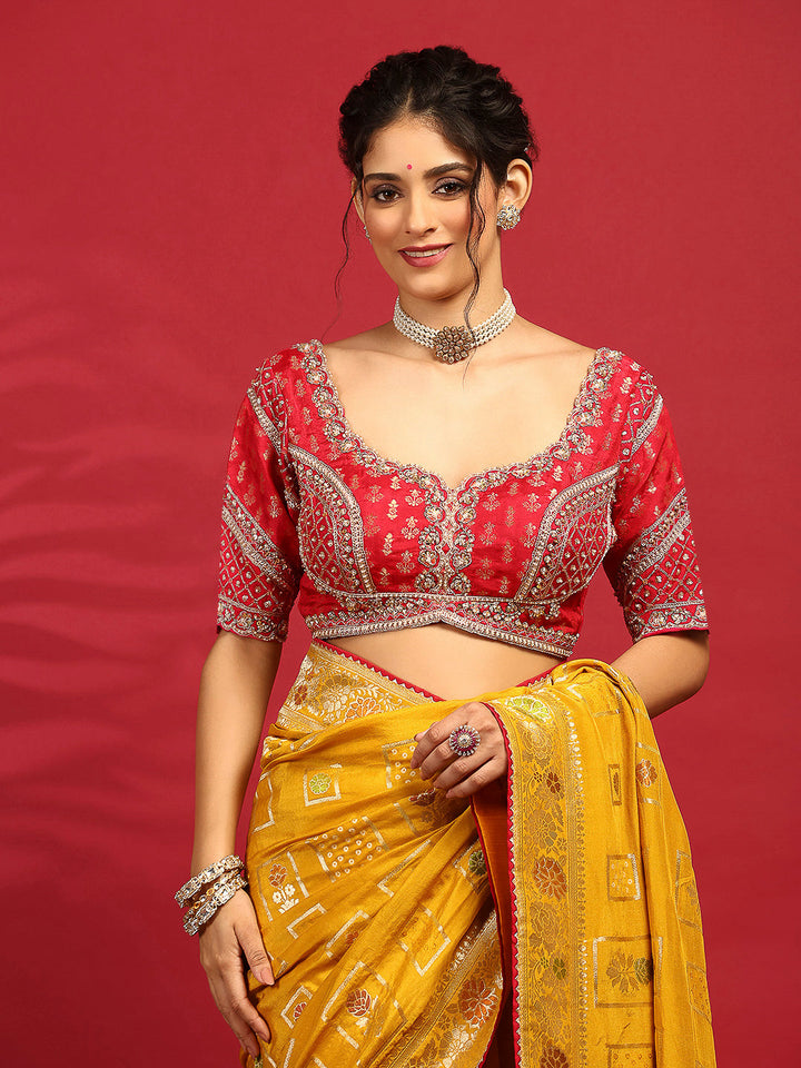 Embroidered Banarasi Saree