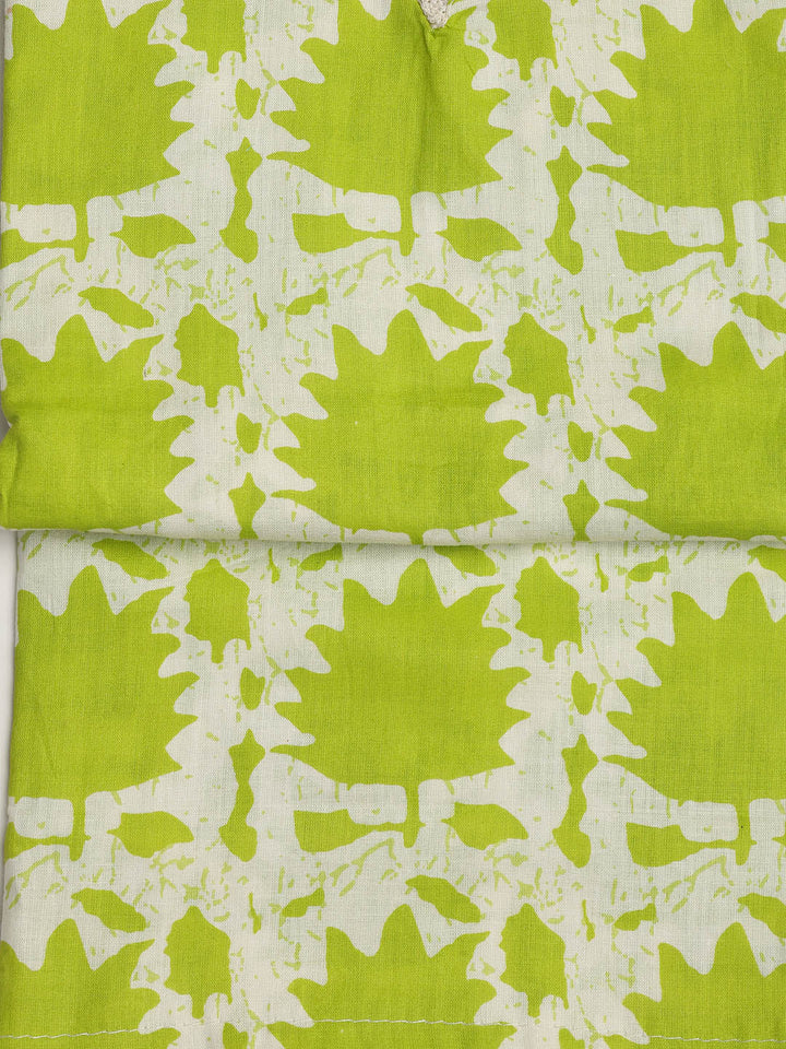 Printed Cotton Blend Unstitched Suit With Dupatta