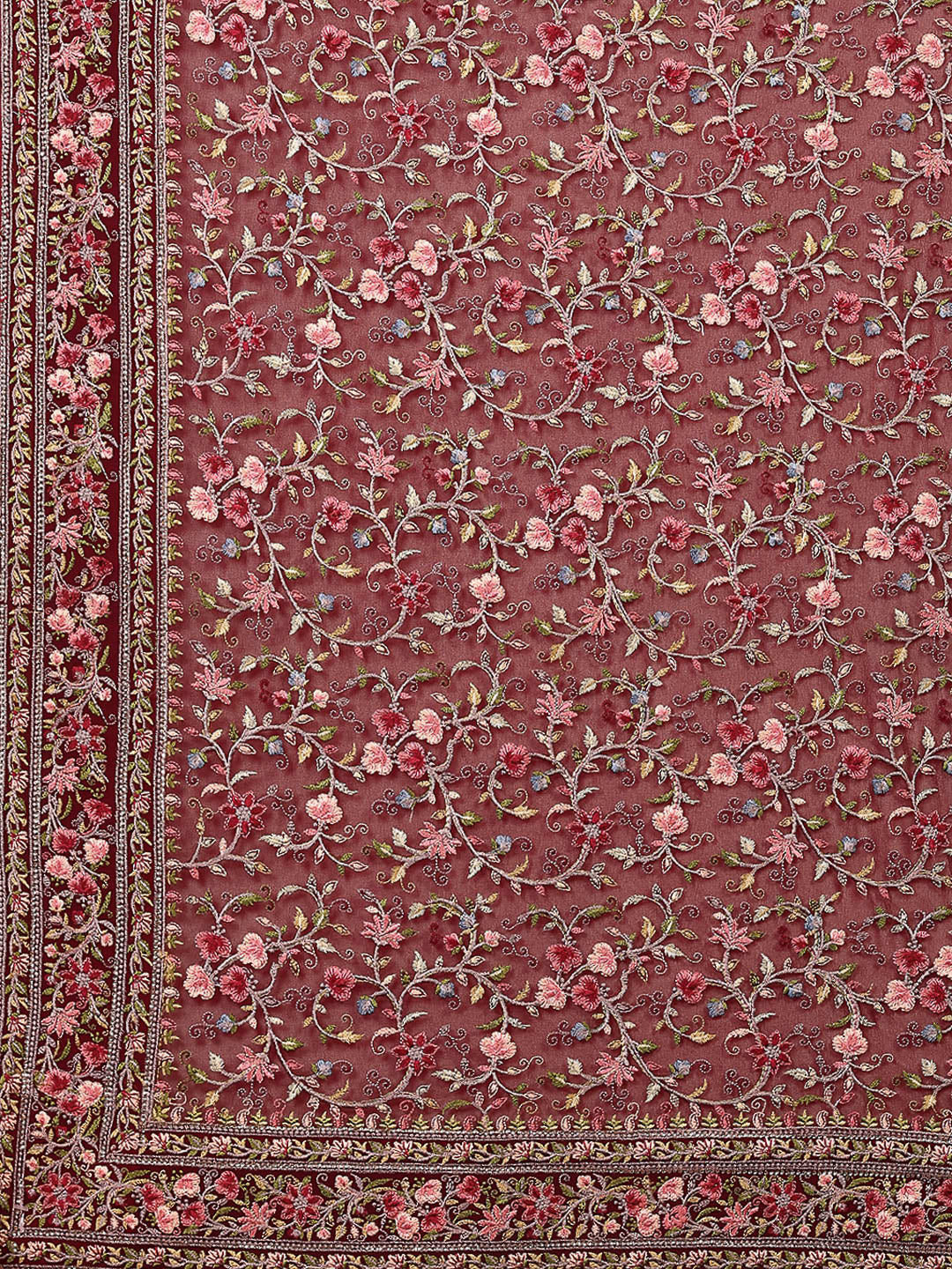 Embroidered Georgette Saree