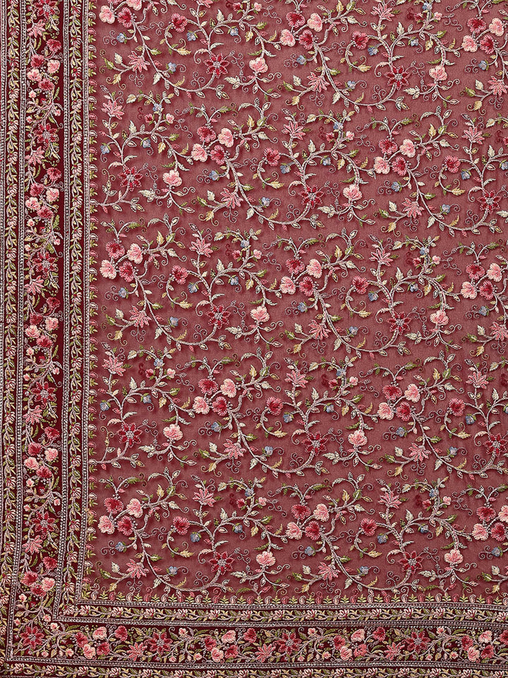 Embroidered Georgette Saree