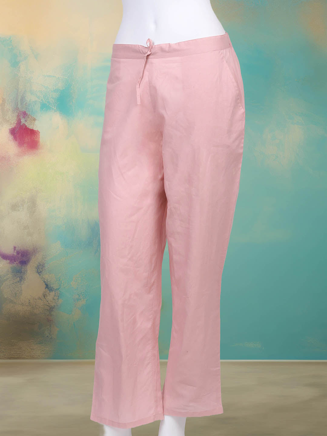 Embroidered Chanderi Kurta With Pant & Dupatta