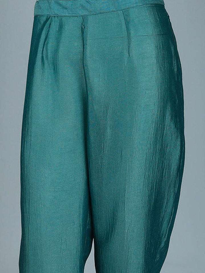 Printed Cotton Blend Kurta With Pant &amp; Dupatta