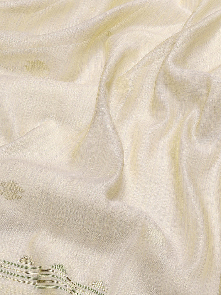 Embroidered Border Booti Art Silk Saree