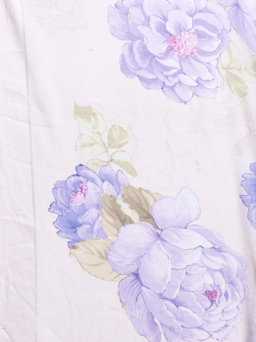 Floral Printed Crepe Saree