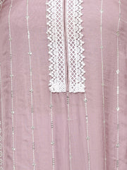 Embroidered Organza Unstitched Suit Piece With Dupatta