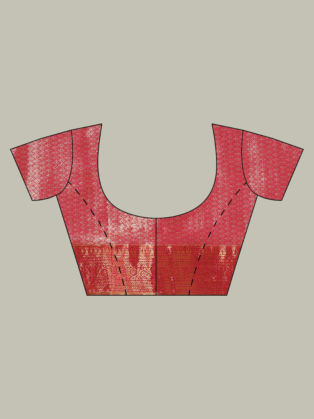 Woven Brodcade Zari Jaal Art Silk Saree
