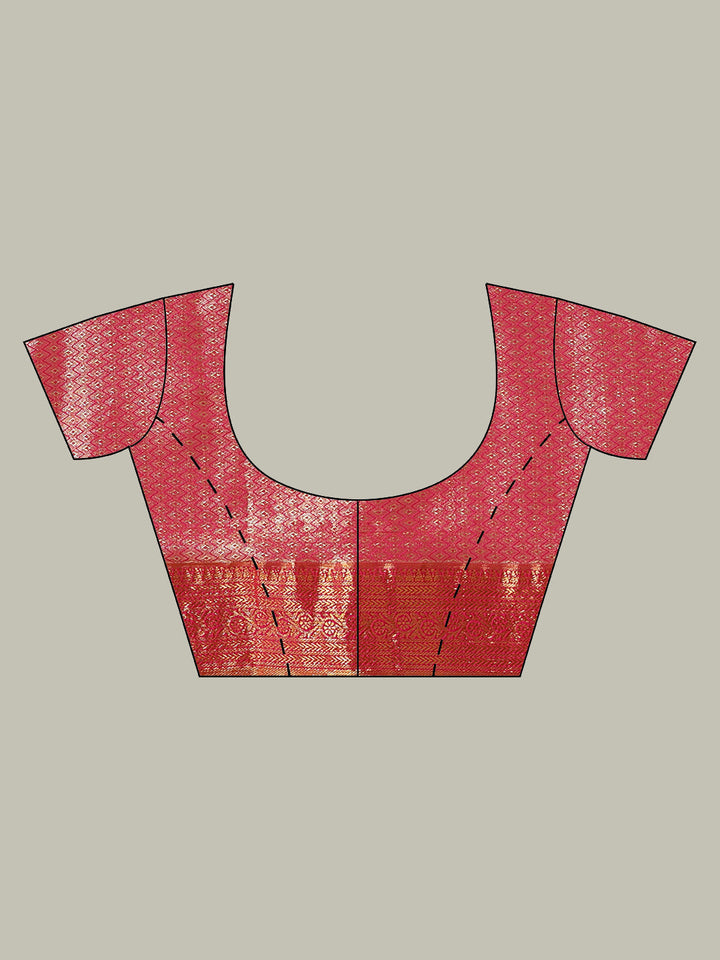 Woven Brodcade Zari Jaal Art Silk Saree