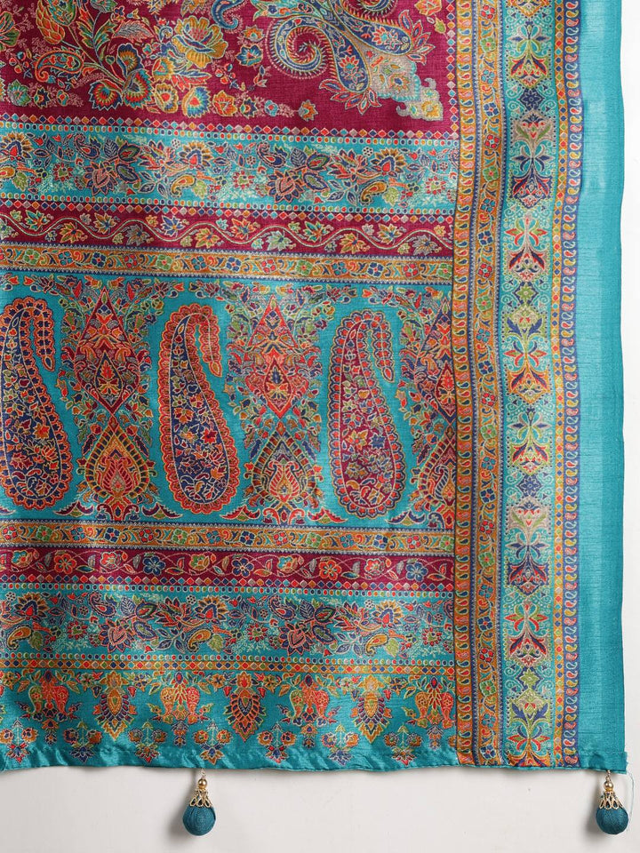 Digital Printed Art Silk Saree