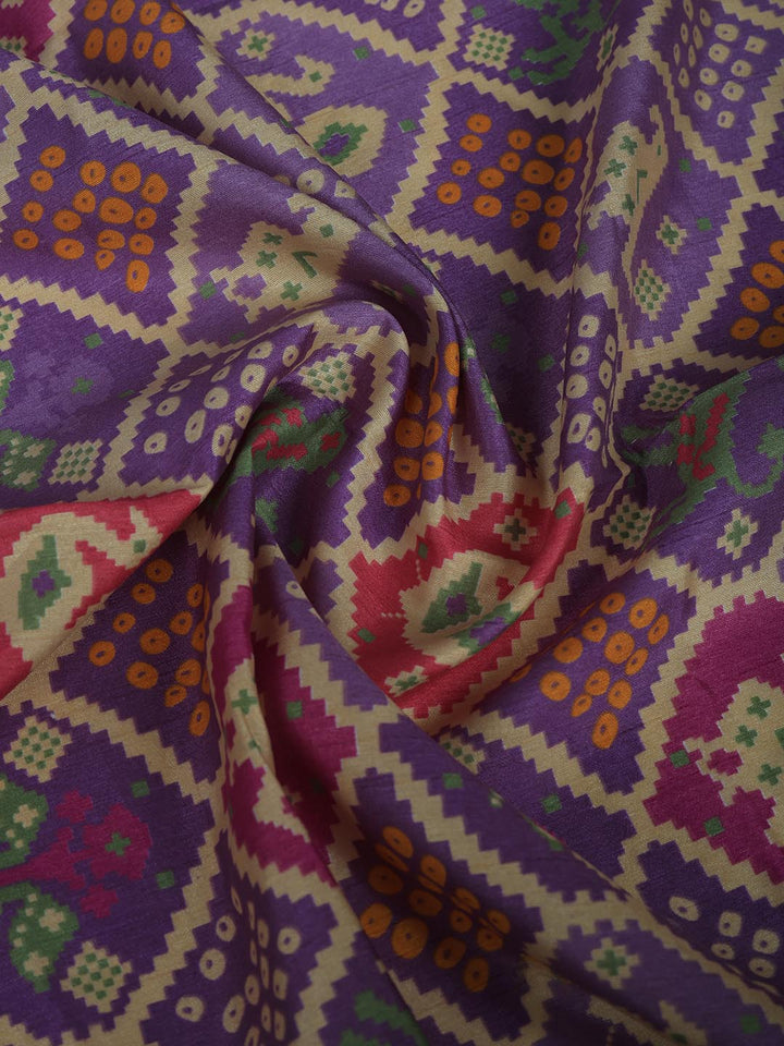 Digital Printed Art Silk Saree
