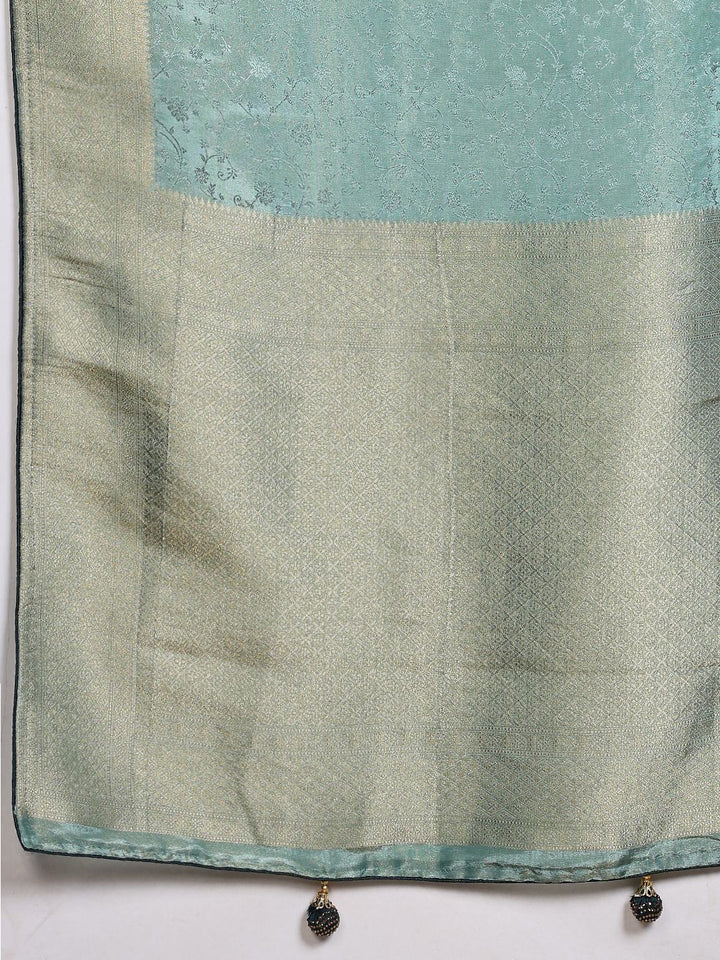 Woven Design Satin Saree