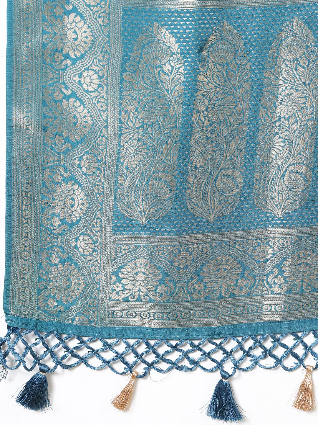 Woven Design Satin Saree