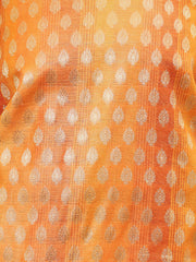 Woven Banarasi Chanderi Unstitched Suit With Dupatta