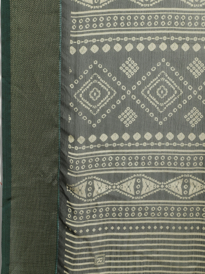 Digital Printed Chiffon Saree