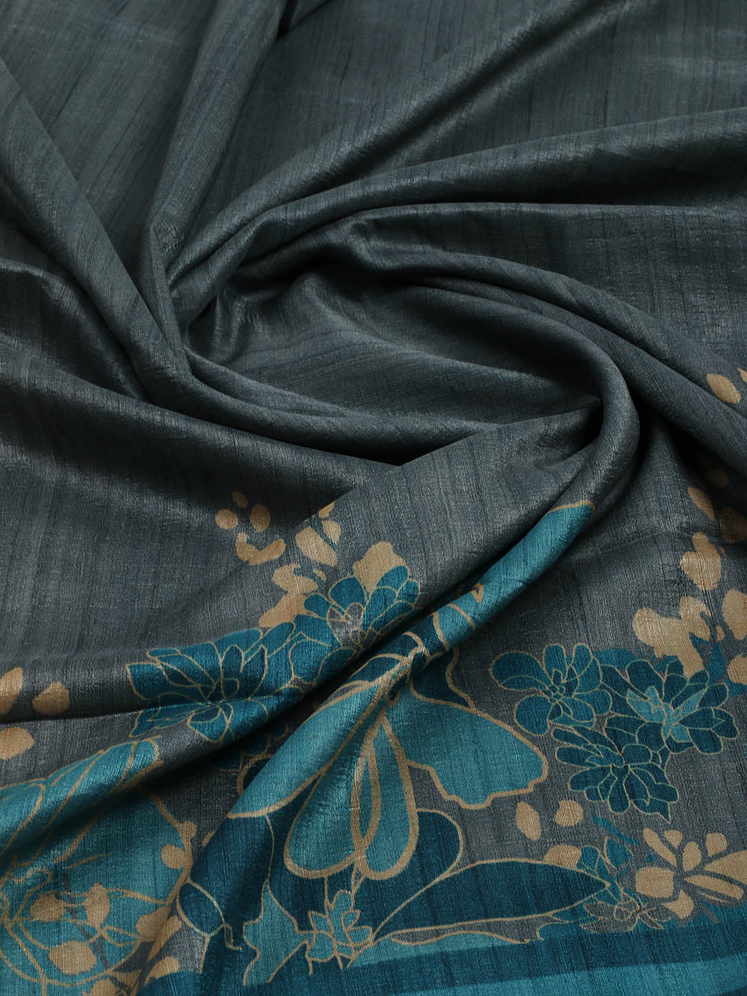 Printed Tussar Saree