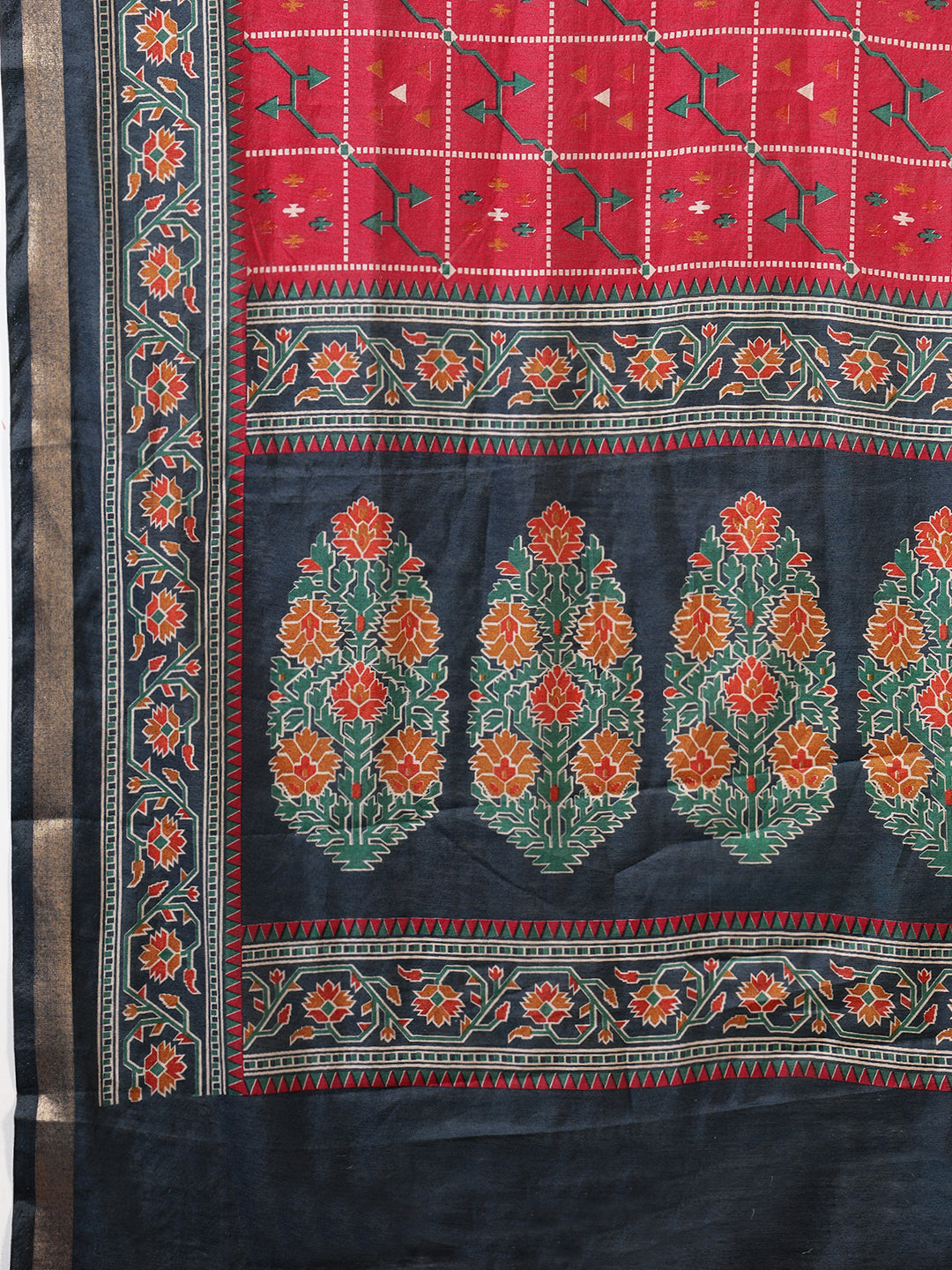 Digital Printed Art Silk Saree