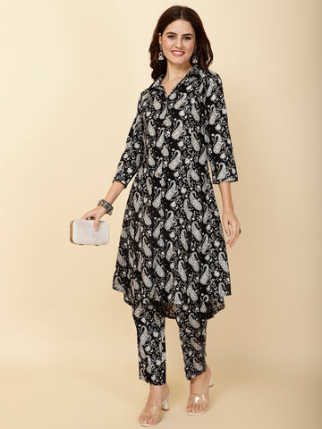 Printed Cotton Kurta Set