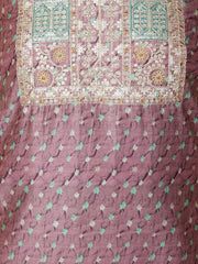 Neck Embroidered Chanderi Unstitched Suit Piece With Dupatta